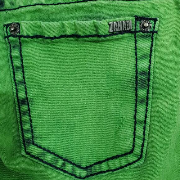 Zana Di Juniors Jeans Lime Green Acid Wash Skinny Size 5 - Picture 11 of 15